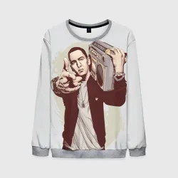 Мужской свитшот 3D Eminem Art