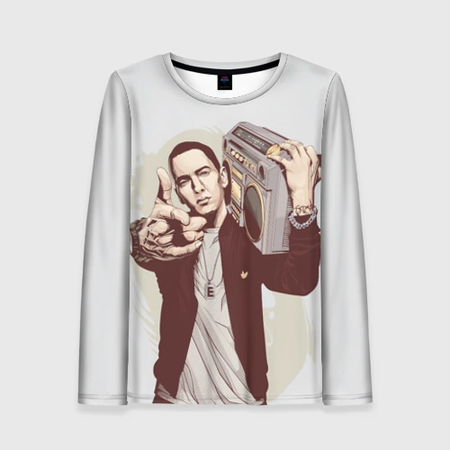 Женский лонгслив 3D Eminem Art