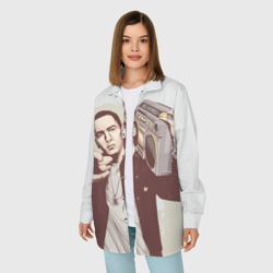 Женская рубашка oversize 3D Eminem Art - фото 2