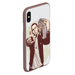 Чехол для iPhone XS Max матовый Eminem Art - фото 2