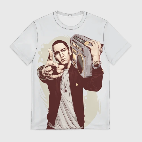 Мужская футболка 3D Eminem Art