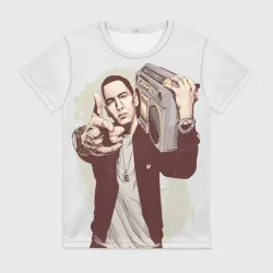 Женская футболка 3D Eminem Art