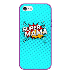 Чехол для iPhone 5/5S матовый Супер мама