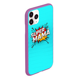 Чехол для iPhone 11 Pro Max матовый Супер мама - фото 2