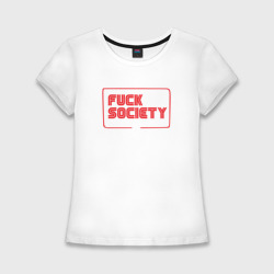Женская футболка хлопок Slim F Society