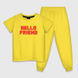 Детская пижама хлопок Hello Friend