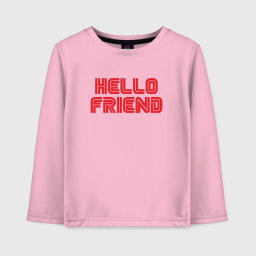 Детский лонгслив хлопок Hello Friend