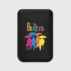 Картхолдер Magsafe магнитный The Beatles - colorful umbrellas