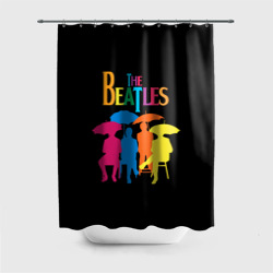 Штора 3D для ванной The Beatles