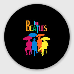 Круглый коврик для мышки The Beatles