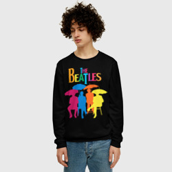 Мужской свитшот 3D The Beatles - colorful umbrellas - фото 2