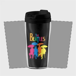 Термокружка-непроливайка The Beatles - colorful umbrellas - фото 2