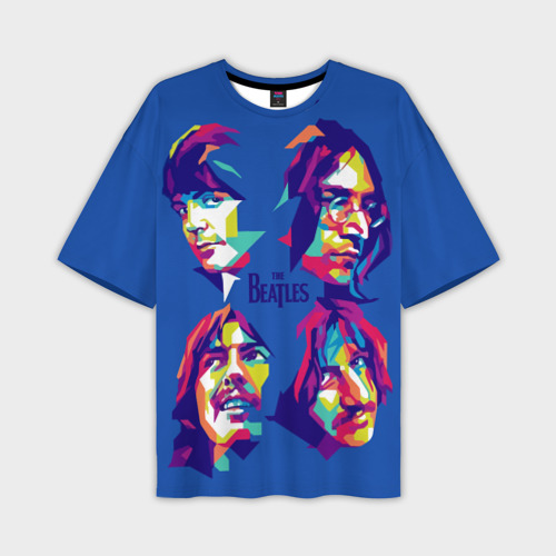 Мужская футболка oversize 3D The Beatles, цвет 3D печать