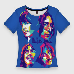 Женская футболка 3D Slim The Beatles