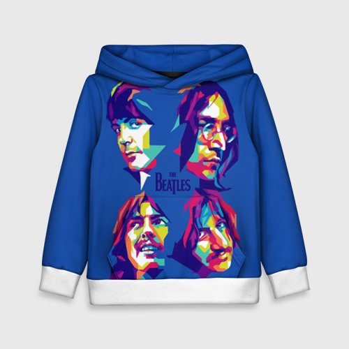 Детская толстовка 3D The Beatles, цвет белый