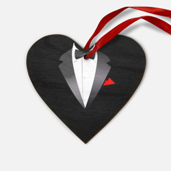 Деревянная игрушка Сердце Смокинг