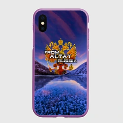 Чехол для iPhone XS Max матовый From Altay Russia