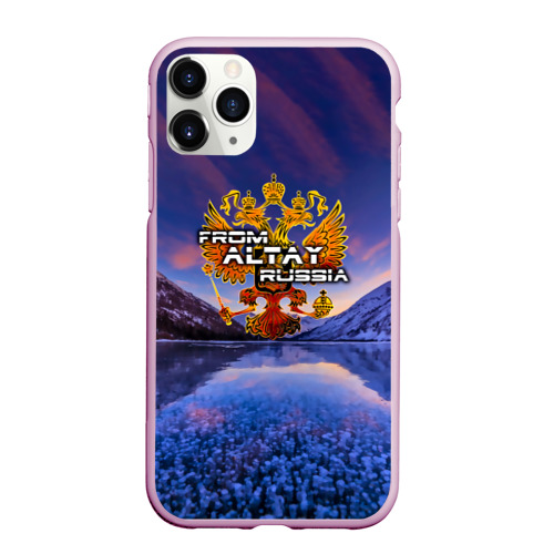 Чехол для iPhone 11 Pro Max матовый From Altay Russia, цвет розовый