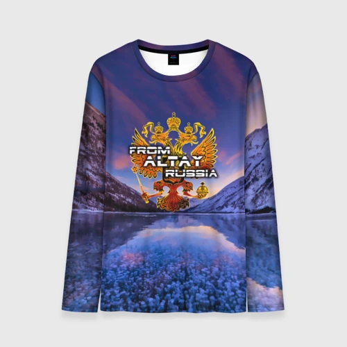 Мужской лонгслив 3D From Altay Russia