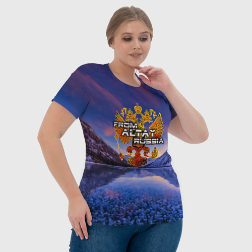 Женская футболка 3D From Altay Russia, цвет 3D печать - фото 6