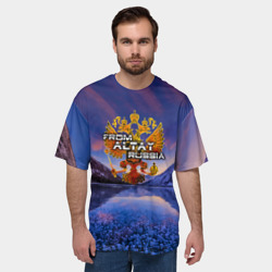 Мужская футболка oversize 3D From Altay Russia - фото 2