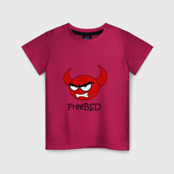 Детская футболка хлопок FreeBSD демон