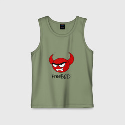 Детская майка хлопок FreeBSD демон