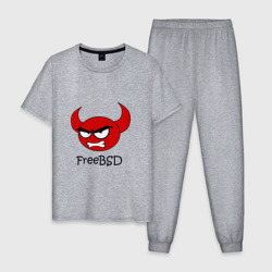 Мужская пижама хлопок FreeBSD демон