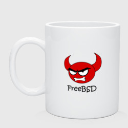 Кружка керамическая FreeBSD демон