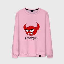 Мужской свитшот хлопок FreeBSD демон