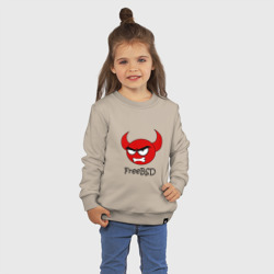 Детский свитшот хлопок FreeBSD демон - фото 2
