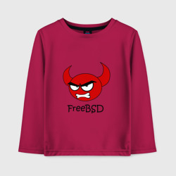Детский лонгслив хлопок FreeBSD демон