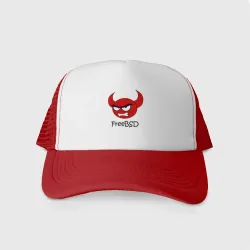 Кепка тракер с сеткой FreeBSD демон