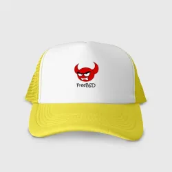 Кепка тракер с сеткой FreeBSD демон