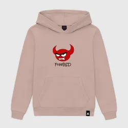Мужская толстовка хлопок FreeBSD демон
