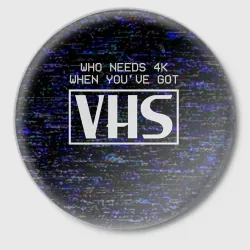 Значок 4K VHS ретро