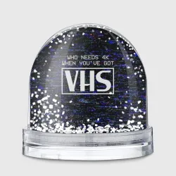 Игрушка Снежный шар 4K VHS ретро