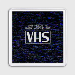 Магнит 55*55 4K VHS ретро