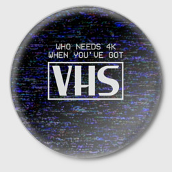 Значок 4K VHS ретро