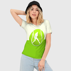 Женская футболка 3D Slim Теннис - фото 2