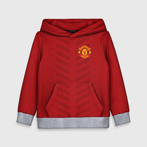 Детская толстовка 3D Manchester United Creative #1, цвет меланж