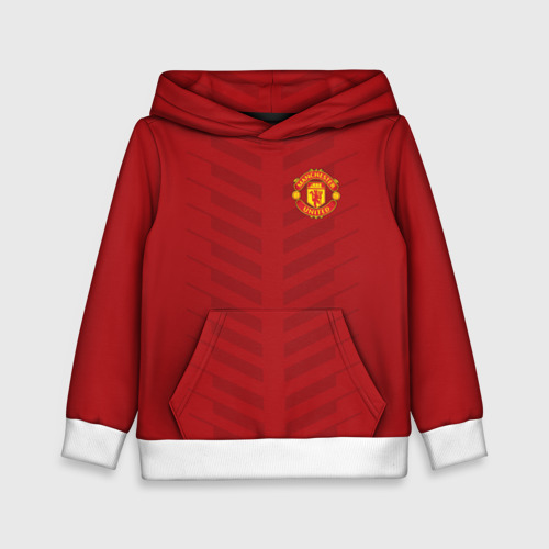 Детская толстовка 3D Manchester United Creative #1, цвет белый