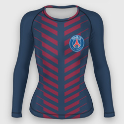 Женский рашгард 3D PSG logo original uniform ПСЖ форма