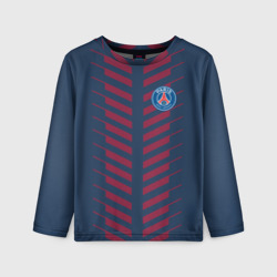 Детский лонгслив 3D PSG logo original uniform ПСЖ форма