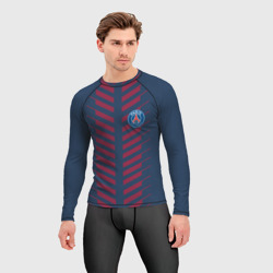 Мужской рашгард 3D PSG logo original uniform ПСЖ форма - фото 2