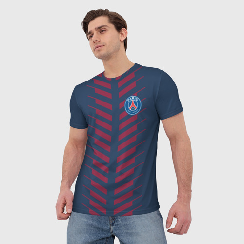 Мужская футболка 3D PSG logo original uniform ПСЖ форма - фото 3