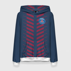 Женская толстовка 3D PSG logo original uniform ПСЖ форма