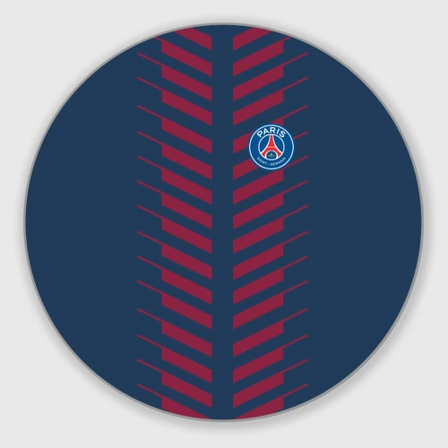 Круглый коврик для мышки PSG logo original uniform ПСЖ форма