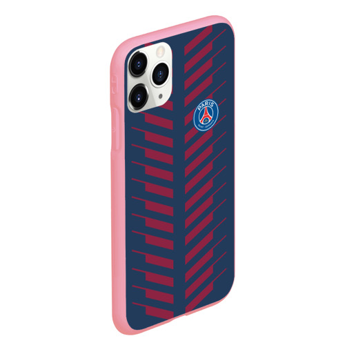 Чехол для iPhone 11 Pro Max матовый PSG logo original uniform ПСЖ форма, цвет баблгам - фото 3