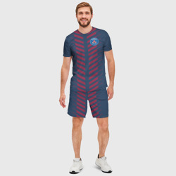 Мужской костюм с шортами 3D PSG logo original uniform ПСЖ форма - фото 2